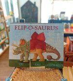 "Flip-o-sauros" é um livro interativo que lhe permite misturar as cabeças, os corpos e as caudas de dez dinossauros verdadeiros para criar mil dinossauros imaginários diferentes
