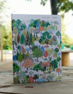 O livro ilustrado "El lápiz" começa com uma ideia maravilhosa - Alguém afia um lápis e as aparas de madeira cortadas, ao caírem, transformam-se em ramos e folhas que, por sua vez, se transformam numa floresta onde inúmeros seres vivem em harmonia.