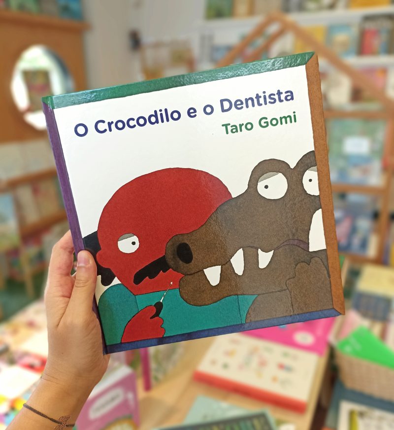 O livro "O crocodilo e o dentista" é um livro humorístico do autor japonês Taro Gomi. Com o texto simples em repetição torna a leitura mais mais agradável e divertida.