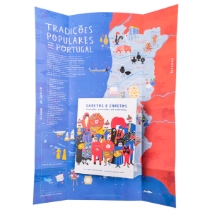 "Caretos e Coretos" é um livro informativo e ilustrado rico em tradições populares em Portugal.