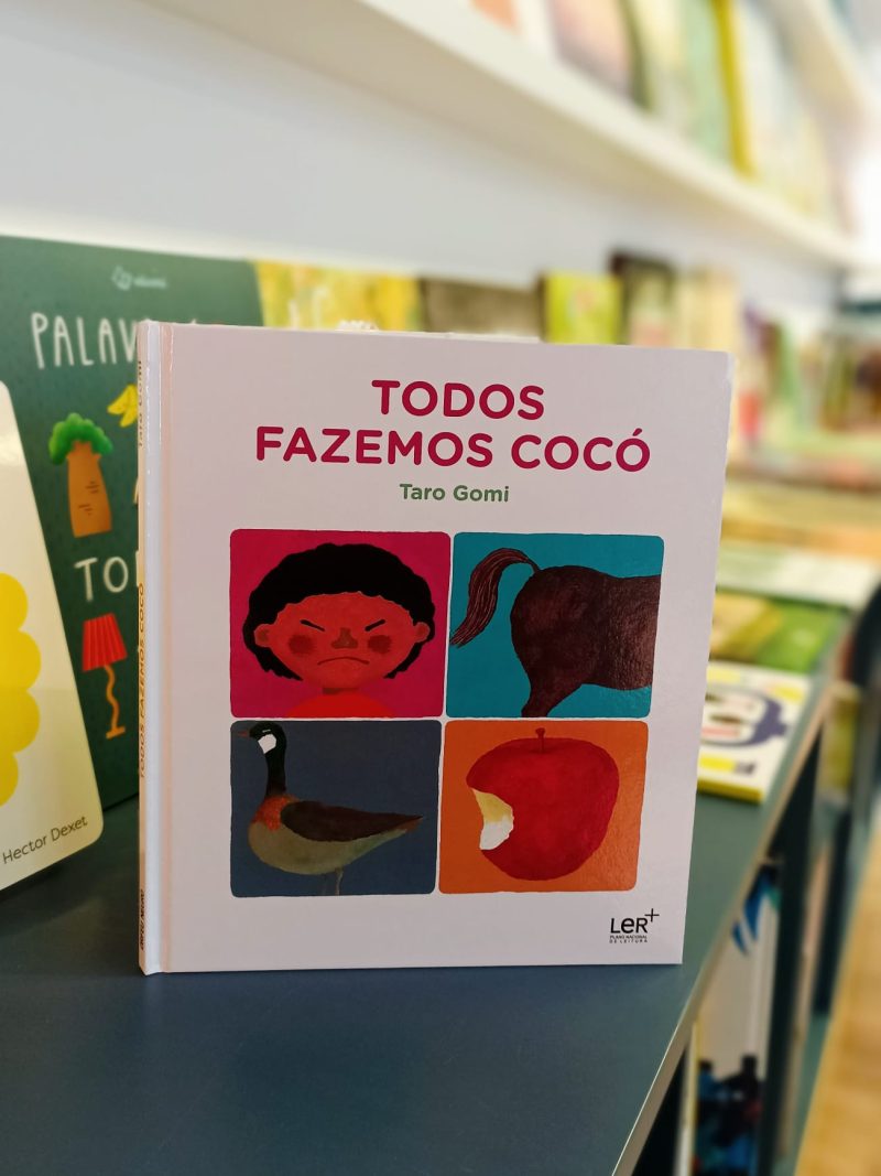 "Todos fazemos cocó" é um livro que explica de forma resumida que todos nós fazemos necessidades, sejam animais ou humanos.