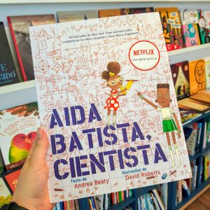 “Aida Batista, cientista” é um livro ilustrado que nos apresenta uma menina curiosa que está determinada em usar a ciência para compreender o mundo que a rodeia.