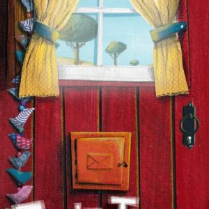 "Truz Truz! Quem é?! É a menina pequenina que tem uma meia rota no pé!"